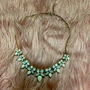 • J. Crew Gold/Blue Statement Necklace